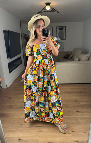 Maxikleid Positano Schwarz