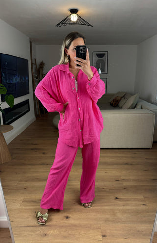 Musselin Set Ina Pink