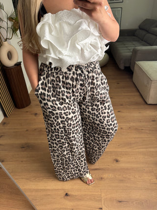 Leo Baumwolle Hose Schwarz