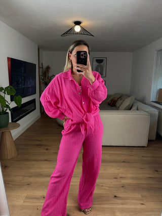 Musselin Set Ina Pink