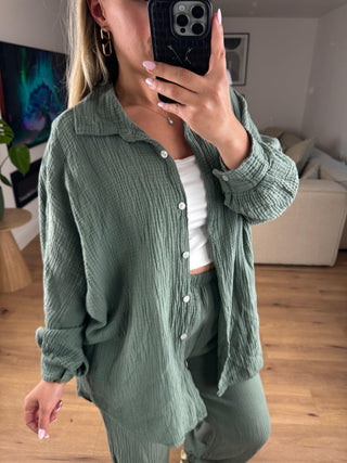 Musselin Set Ina Khaki