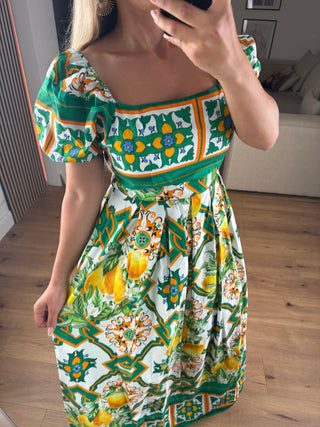 Maxikleid Positano Grün