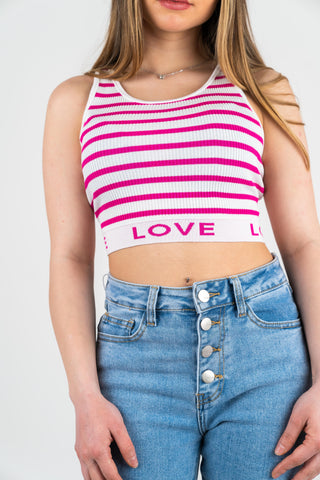 Crop Top Love Pink