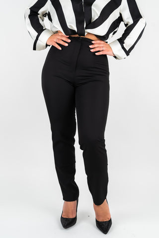 High Waist Bundfalten Hose Camilla
