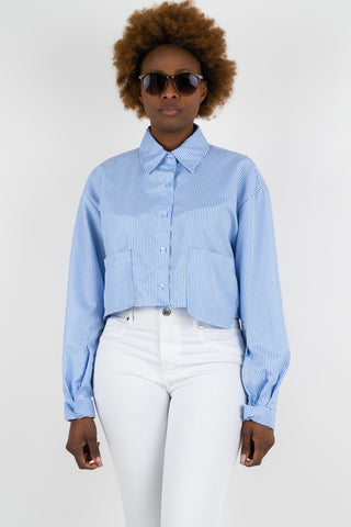 Crop Bluse Lia gestreift