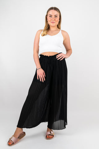 Plissee Hose Pamela Schwarz