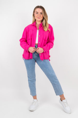 Jeansjacke Bella in Pink