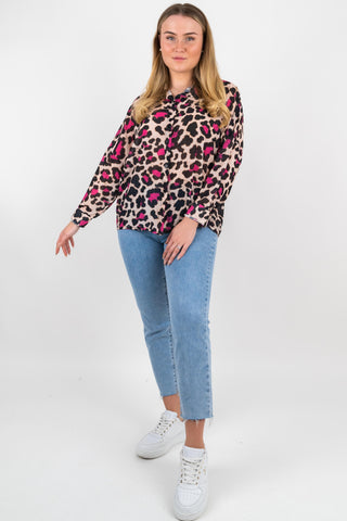 Bluse Nova in Leooptik