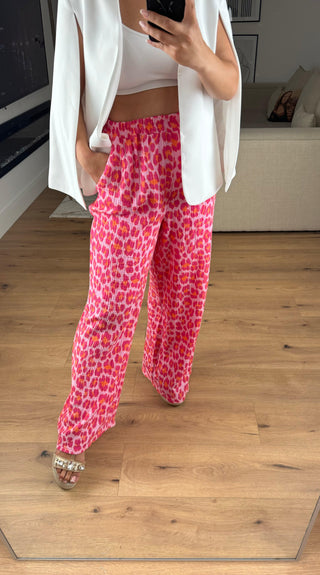 Leo Baumwolle Hose Rosa