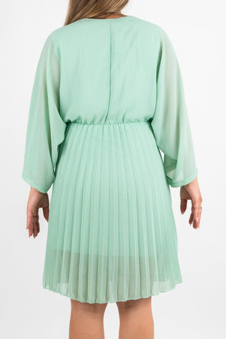 Plissee Midikleid Chiara Mint