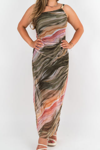 Midikleid Hannah Khaki