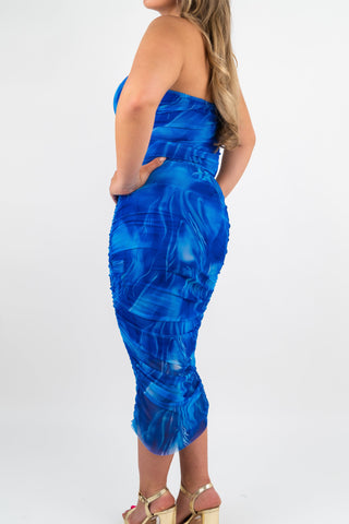 Midikleid Nicole Royalblau