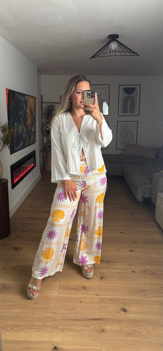 Bluse Sofia mit Schleifen