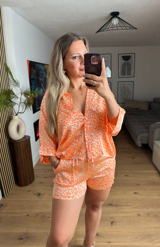 Bluse Leo Orange