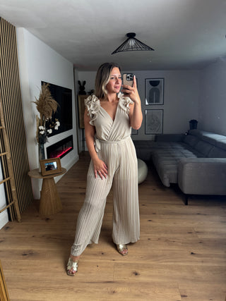 Jumpsuit Leona mit Volant Ärmeln