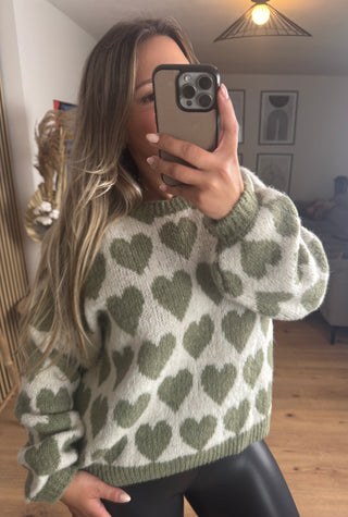 Pullover Anouk mit Herzmuster