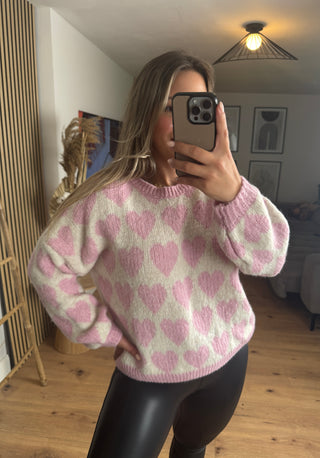 Pullover Anouk mit Herzmuster