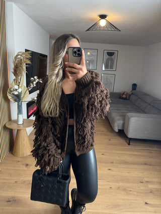 Zottel Strickjacke Ylvi
