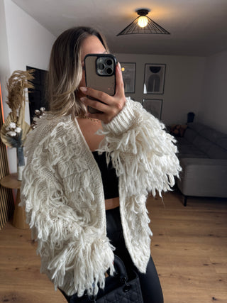 Zottel Strickjacke Ylvi