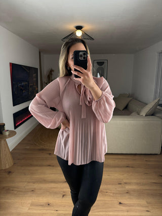 Bluse mit Schleife Zoyla Rosa