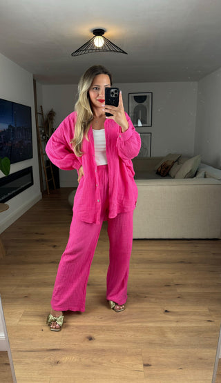 Musselin Set Ina Pink