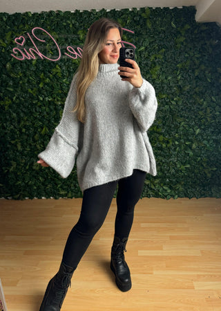 Pullover Lya Oversize Grau