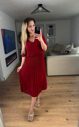 Kleid Alona Bordeaux