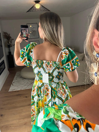 Maxikleid Positano Grün
