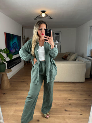 Musselin Set Ina Khaki