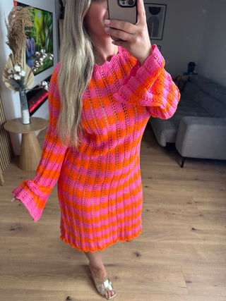 Strickkleid Zoe Orange