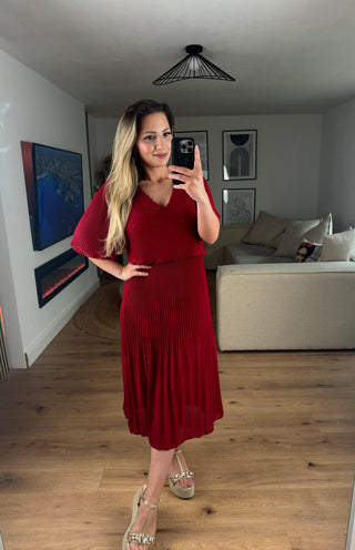 Kleid Alona Bordeaux