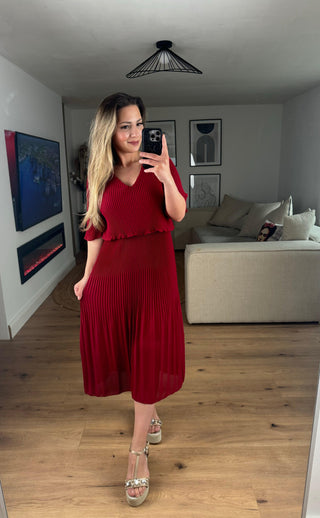 Kleid Alona Bordeaux
