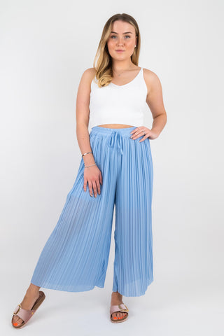 Plissee Hose Pamela Babyblau