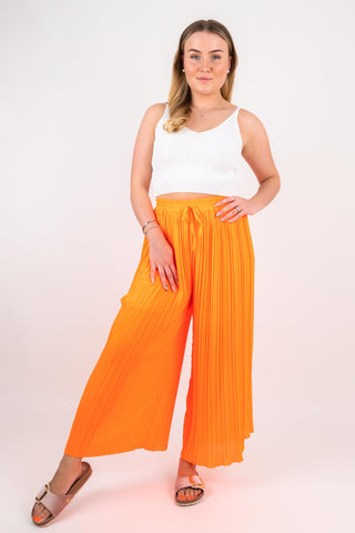 Plissee Hose Pamela Orange