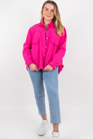 Jeansjacke Bella in Pink