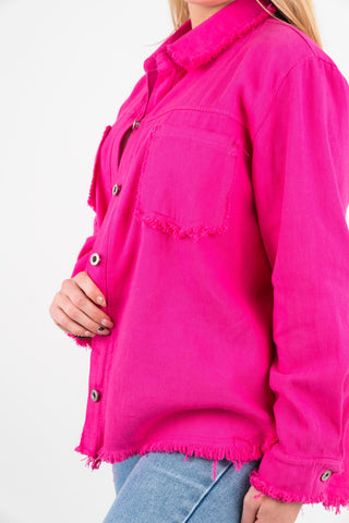 Jeansjacke Bella in Pink