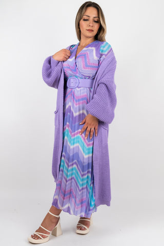 Maxikleid Elena im Boho Look Lila