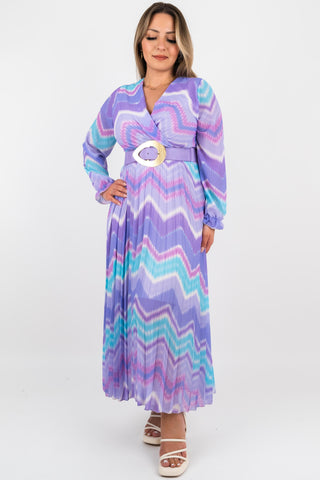 Maxikleid Elena im Boho Look Lila