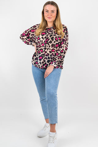 Bluse Nova in Leooptik