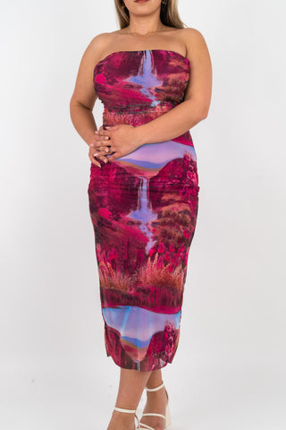 Midikleid Kayla Pink