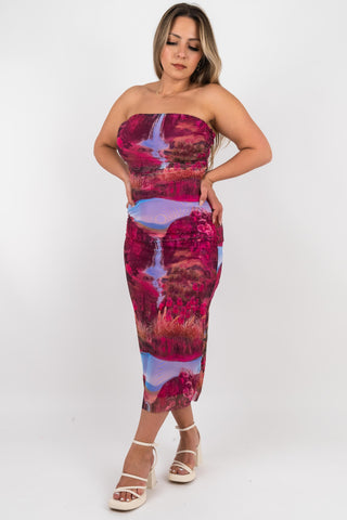 Midikleid Kayla Pink