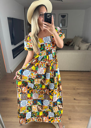 Maxikleid Positano Schwarz