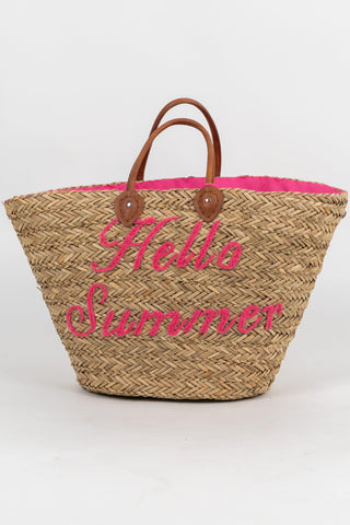 Strandtasche Isadora im Stroh Look