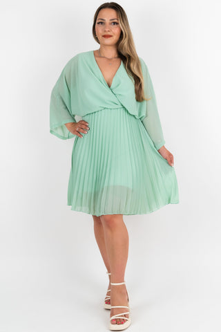 Plissee Midikleid Chiara Mint