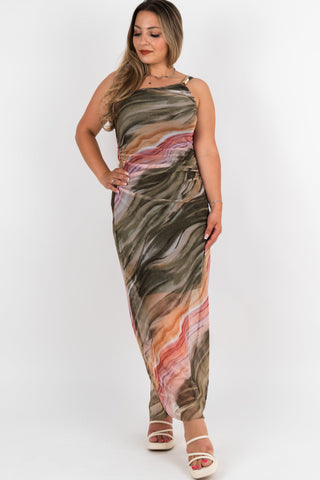 Midikleid Hannah Khaki