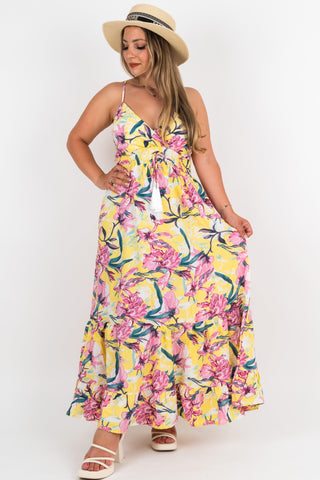 Maxikleid Isa Gelb