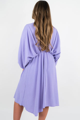 Kleid Celina mit Fledermausärmeln Flieder