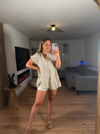 Musselin Bluse Celinea Gestreift