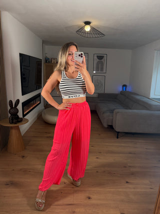 Plissee Hose Pamela Pink