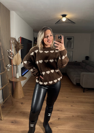 Pullover Zaya mit Herzmuster